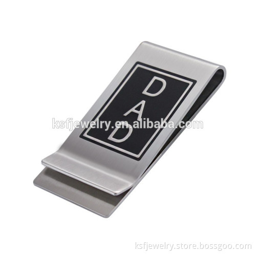 Fashion Titanium Money Clip Lettering Wholesale for Man 2015